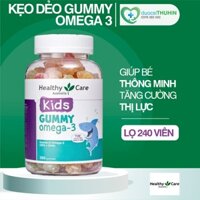 Kẹo Dẻo Gummy Omega-3 Healthy Care 250 Viên, Bổ Sung Omega 3 Cho Bé Trên 2 Tuổi, Giúp Bé Thông Minh, Tăng Cường Thị Lực
