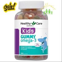 Kẹo dẻo Gummy Omega 3 Úc Healthy Care 250 viên