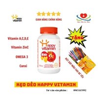 Kẹo dẻo Happy Vitamin,vitamin trẻ em,tăng đề kháng,bổ sung vitamin A,vitamin C,vitamin E,vitamin Zinc,omega3 DHA