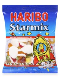 Kẹo Dẻo Haribo Starmix Gói 160 G