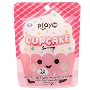 Kẹo dẻo hình bánh cupcake Play More gói 48g
