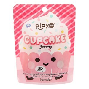 Kẹo dẻo hình bánh cupcake Play More gói 48g