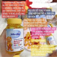 Kẹo dẻo hình gấu Mivolis của Đức ( có bill mua)