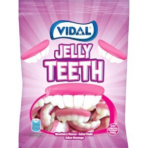 Kẹo dẻo hình hàm răng Vidal gói 100g