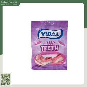 Kẹo dẻo hình hàm răng Vidal gói 100g