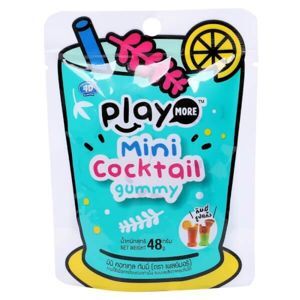 Kẹo dẻo hình ly Cocktail mini PlayMore gói 48g