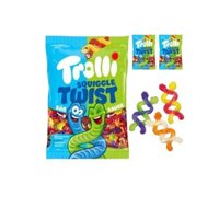 Kẹo dẻo hình sâu sinh đôi Trolli Squiggles Twist 100G