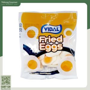Kẹo dẻo hình trứng chiên Vidal gói 100g