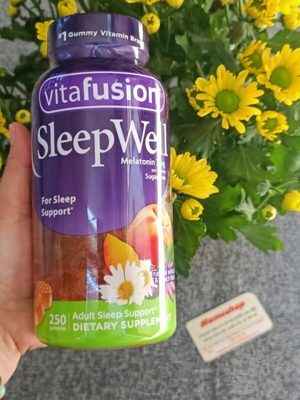 Kẹo dẻo hỗ trợ giấc ngủ ngon Vitafusion SleepWell 250 viên