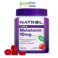 Kẹo dẻo hỗ trợ ngủ ngon 10mg Natrol Melatonin Gummies