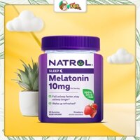 Kẹo dẻo hỗ trợ ngủ ngon Natrol Gummies Melatonin 5mg, 10mg Strawberry Mỹ