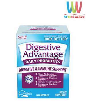 Kẹo dẻo hỗ trợ tiêu hóa Schiff Digestive Advantage Probiotic
