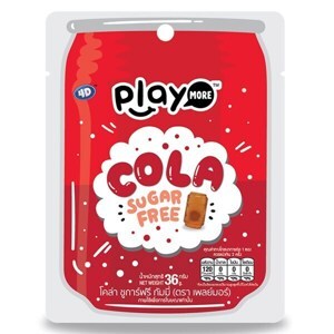 Kẹo dẻo hương cola Play More gói 36g