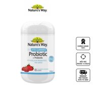 Kẹo dẻo không đường hỗ trợ tiêu hóa Nature's Way Probiotic + Prebiotic Adult Vita Gummies