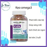 KẸO DẺO Kids Gummy Omega 3 Healthy Care dành cho trẻ từ 2 tuổi trở lên - Úc