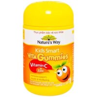 Kẹo Dẻo Kids Smart Vita Gummies Vitamin C + Zinc Nature’s Way (Hộp 60 Viên)