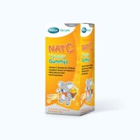 Kẹo dẻo Nat C Yummy Gummyz bổ sung vitamin C tăng cường sức đề kháng cho trẻ
