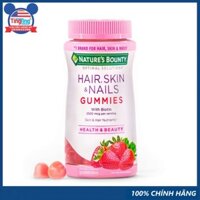Kẹo Dẻo NATURE'S BOUNTY Hair Skin & Nails Gummies Làm Đẹp Tóc Móng Da 80/ 230 Viên