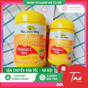 Kẹo Dẻo Nature's Way Kids Smart Vita Gummies Vitamin C Plus Zinc - 60 Viên