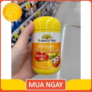 Kẹo Dẻo Nature's Way Kids Smart Vita Gummies Vitamin C Plus Zinc - 60 Viên