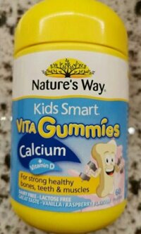 Kẹo Dẻo Nature’s Way Kids Smart Vita Gummies Calcium Vit D