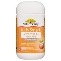 Kẹo dẻo Nature's Way Vitamin C + Zinc + D3 Kids Smart 75 viên