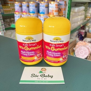 Kẹo dẻo nhai Kids Smart Vita Gummies Multi Vitamin for Fussy Eaters 60 viên - bổ sung vitamin cho trẻ biếng ăn