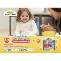 Kẹo dẻo omega 3 dha fish oil Healthy Care nature's way kids smart vita gummies hộp 60 viên Extate Official Mall