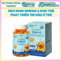 [Kẹo dẻo Omega 3  Nutri D-DAY Nhập Khẩu] Viên Nhai Baby & Kids Omega 3 Phát Triển Trí Não Trẻ Em Bổ Sung DHA, EPA