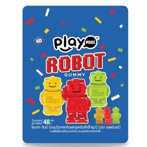 Kẹo dẻo Play More Robot gói 48g