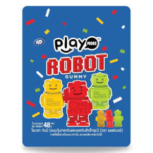 Kẹo dẻo Play More Robot gói 48g