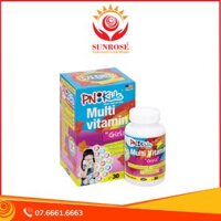 Kẹo dẻo PN Kids Multi Vitamin + Minerals bổ sung vitamin cho bé gái hộp 30 viên