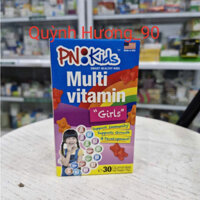 Kẹo dẻo PN Kids Multi Vitamin Girls bổ sung vitamin cho bé gái hộp 30 viên