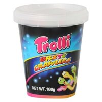 Kẹo dẻo sâu TROLLI BRITE CRAWLERS 160g - Bánh kẹo nhập khẩu Đức