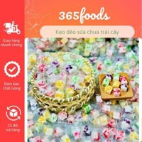 Kẹo dẻo sữa chua hoa quả mix vị siêu ngon, kẹo sữa chua nhân hoa quả