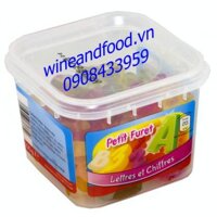 Kẹo dẻo trái cây chữ cái và số Petit Furet 200g