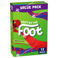 Kẹo Dẻo Trái Cây Cuộn Betty Crocker Fruit Snacks, Fruit by the Foot, Variety Snack Pack, Hộp 12 Cuộn, 12-21g (0.7 Oz.), 256g (9 Oz.)