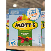 🍬🍎🍇🍐🥕🍒🍏KẸO DẺO TRÁI CÂY MOTT’S TỪ TRÁI CÂY THẬT VÀ NƯỚC ÉP HOA QUẢ CUNG CẤP CÁC DƯỠNG CHẤT THÙNG 90 GÓI (2.04KG) U.S.A🇺🇸