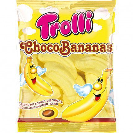 Kẹo dẻo Trolli Choco Bananas 150g