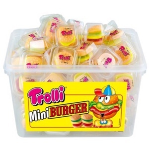 Kẹo dẻo Trolli Mini Burger- hộp 600g