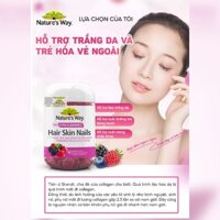 Kẹo dẻo vi chất Nature's Way Adult Vita Gummies Hair Skin Nails - Hỗ trợ chăm sóc da, tóc, móng khỏe mạnh - Hộp 60 viên