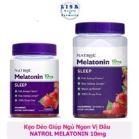 Kẹo Dẻo Vị Dâu Giúp Ngon Giấc Gummies Melatonin 5mg 180 Viên Natrol