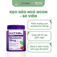Kẹo Dẻo Vị Dâu Giúp Ngon Giấc Gummies Melatonin 5mg 180 Viên Natrol