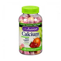 Kẹo dẻo Vitafusion Calcium 500mg Vitamins Gummy dành cho người lớn 100 viên Mỹ