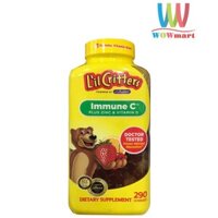 Kẹo dẻo vitamin C cho bé Lil Critter Immune C 290 viên