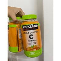🍊🍊Kẹo dẻo Vitamin C Kirkland Adult Gummies C 250mg Mỹ mẫu mới nhất🍊🍊