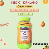 Kẹo dẻo Vitamin C Kirkland Adult Gummies C 250mg 180 viên
