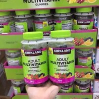 Kẹo dẻo vitamin cho người lớn Kirkland Adult multivitamin 160 viên date 01/2021