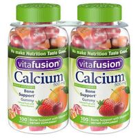 Kẹo dẻo vitamin dành cho người lớn Vitafusion Calcium 500mg loại 100 viên x2 hộp
