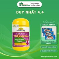 Kẹo Dẻo Vitamin Rau Củ Cho Bé Nature's Way Kids Smart Vita Gummies Multivitamin Vegies 60 Viên